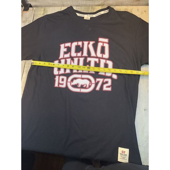 Ecko Unltd Vintage Y2K Oversize Graphic Black Red Short Sleeve T Shirt Large - Picture 6 of 7
